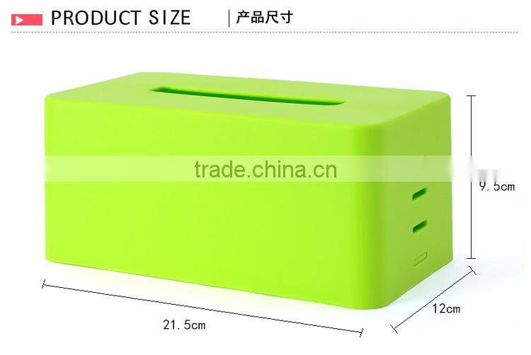 solid color plastic tissue box