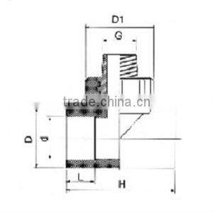 PPR tee PPR Male Thread Tee /plastic tee