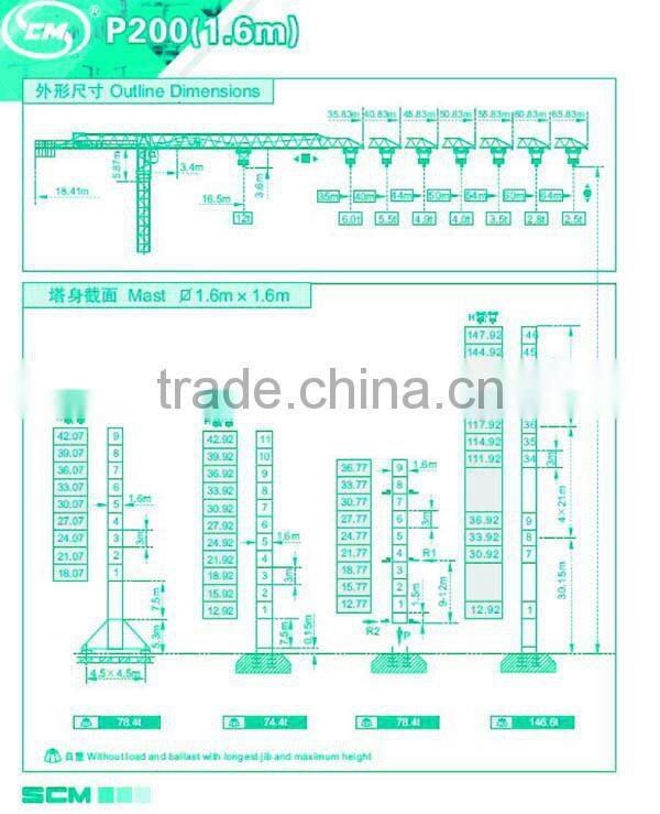 Tower crane P200--CANMAX