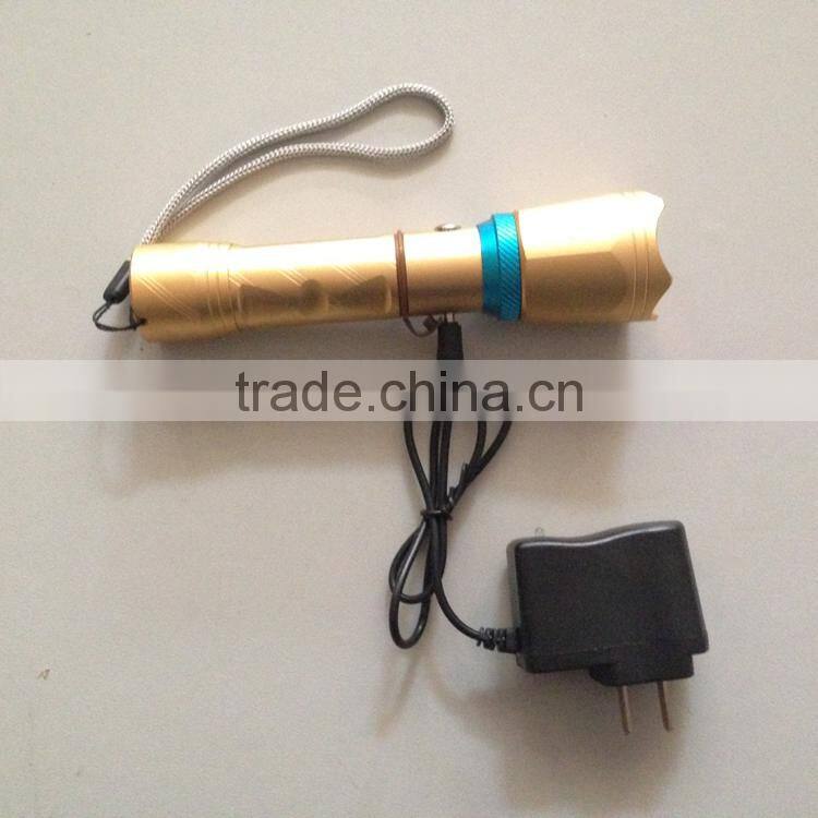 tactical LED flashlight zoom flashlight