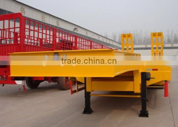60ton Semi Trailer 3 axles Low Bed Semi Trailer (with HOWO/BEIBEN/SHACMAN chassis)