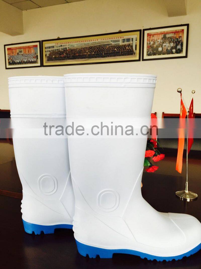 Food factory work shoes pvc safety boots rain boots