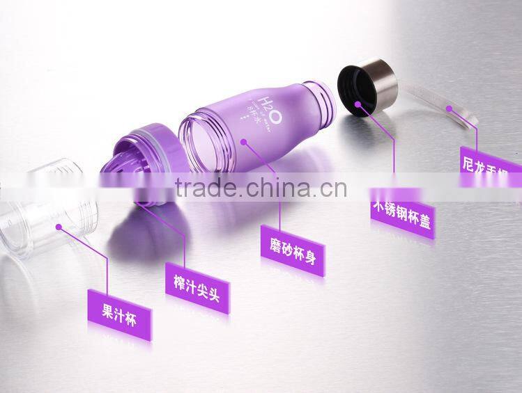 stock! h20 8 cups of water lemon bottle 600-700ML H2O colored lemon bottle with heapest price, low moq, paypal acceptable