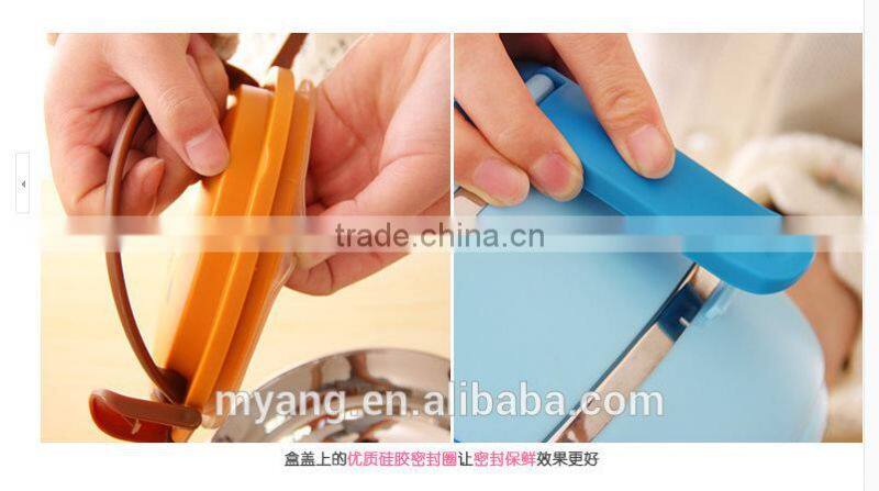 2015 Wholesale cartoon two layer thermal insulation lunch box /lovely thermal insulation lunch box for kid, heat