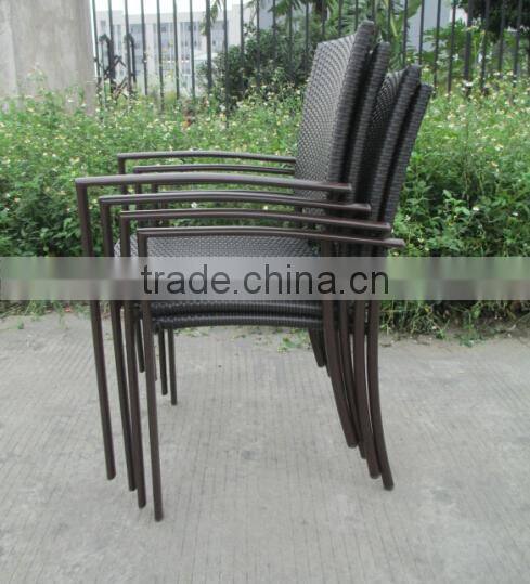 Elegant garden Aluminum dining table and rattan chair (CF720T)