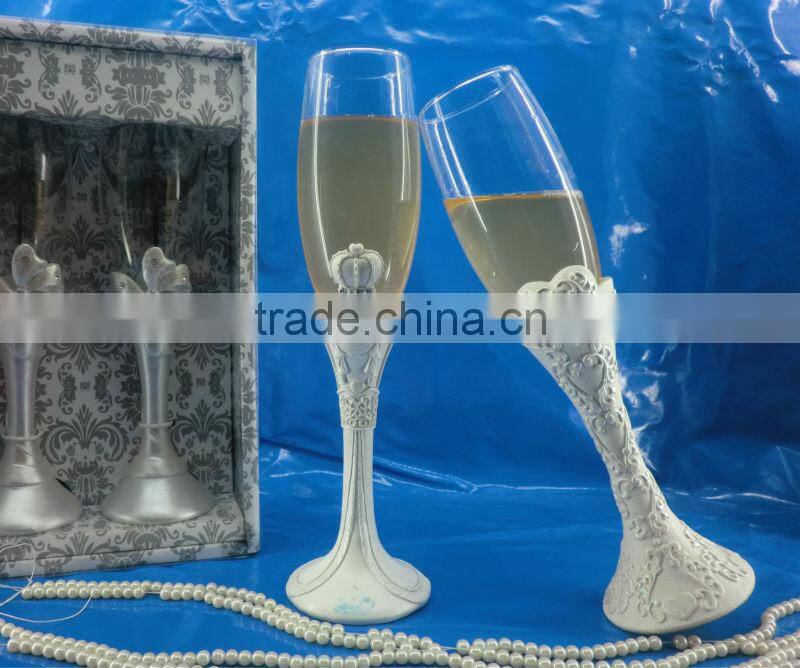 blue starfish champagne toasting flutes wedding souvenirs 2014