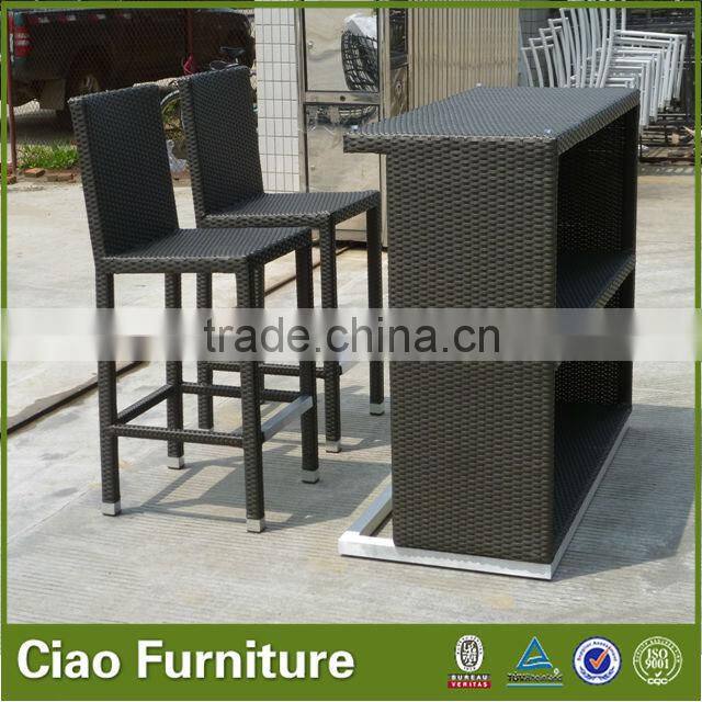 outdoor polyester rattan bar chair