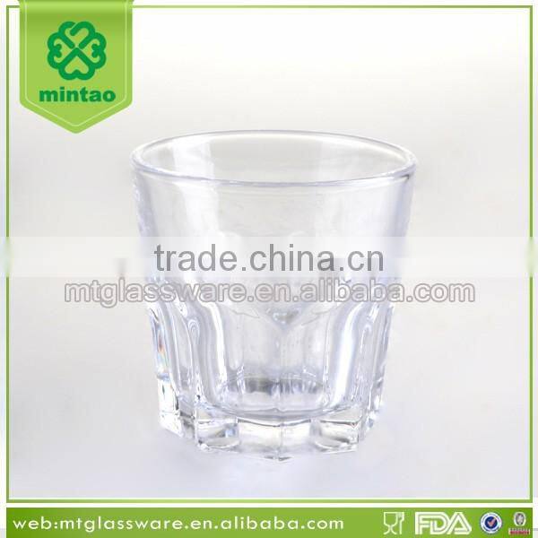 Machine Press Drinking Glass Embossed Whiskey Glass