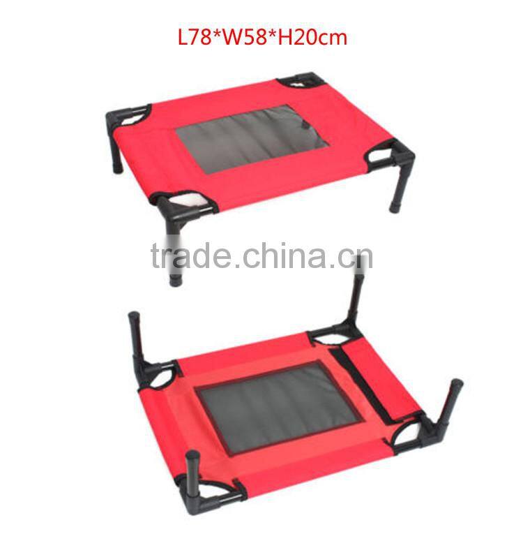 Hot sale red removable metal frame washable waterproof dog bed