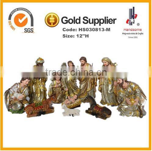 Catholic Religious 42'' outdoor nativity set resin statues