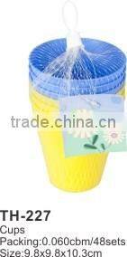 6pcs smile plastic cups