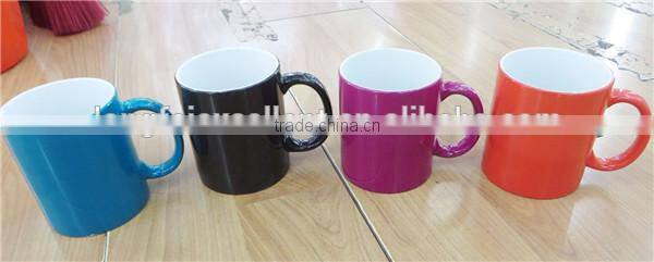 Heat induction changing color mug price 11oz light fashion ceramic cup