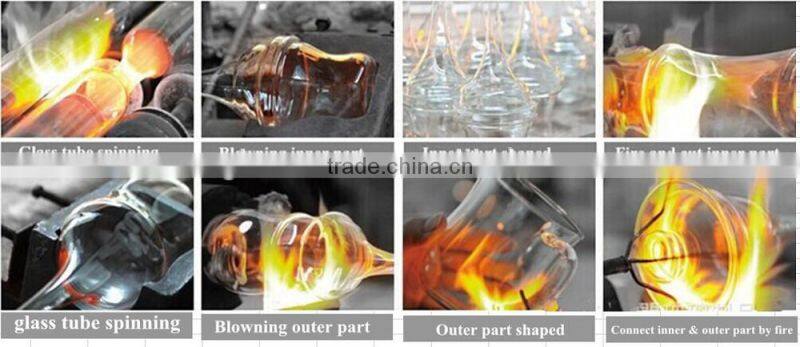 Small Size 5.5"(dia.14cm) Dome Glass With Coarse Twine Carrying