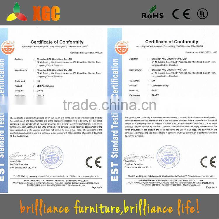 Illuminated indoor square planter flower pots with RGB led lights GD115