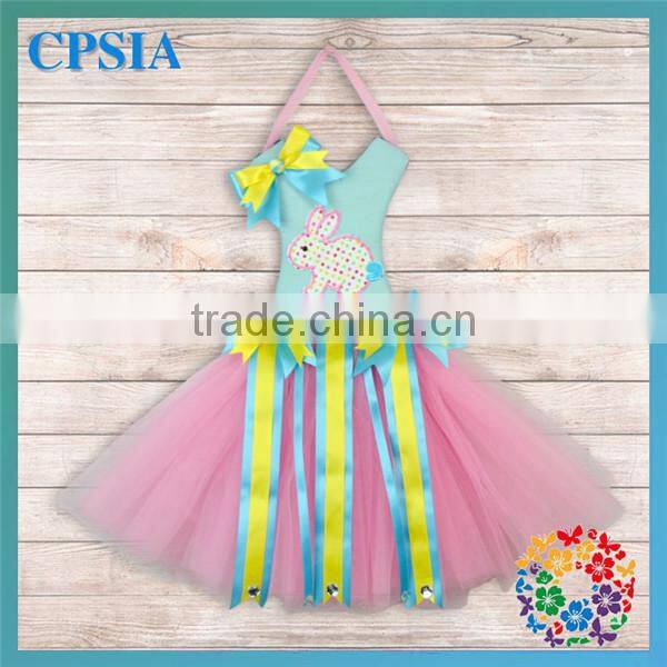 Blue 22" Wholesale Tutu Bow Holders Chevron Snowflake Pattern Tutu Bow Holders