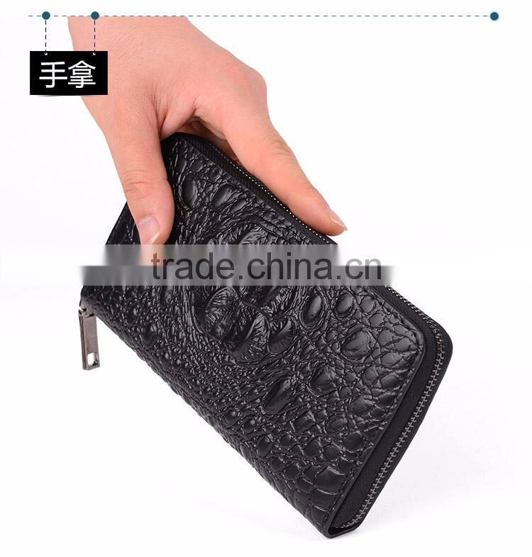 leather embossed mens wallet rfid blocking wallet