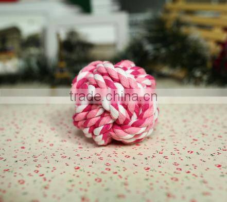colored textile ball toys for dog pet