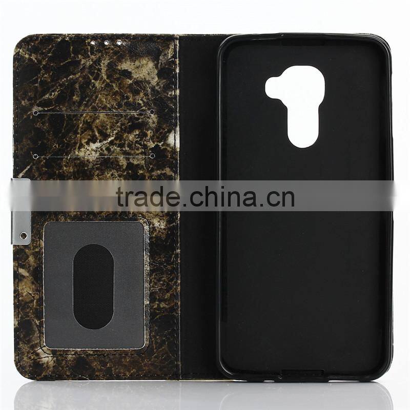 Noble design high quality marble PU card bumper/pocket cell phone case for Blackberry DTEK60