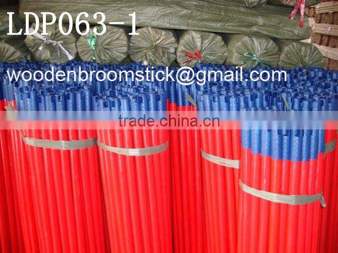 Eco-friendly wooden brush stick with PVC coated