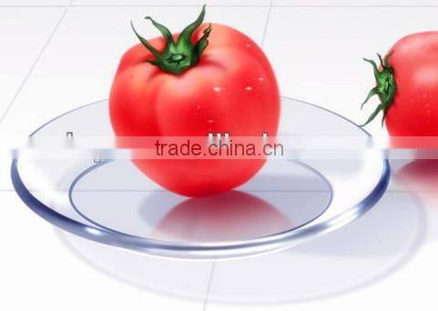 Clear glass plate, glass dishware, glass tableware
