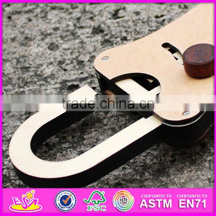2016 new product kids wooden lock toy, top fashion children wooden lock toy W02A168