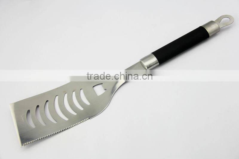 Outdoor living cooking ware Perfect nonslip TPR hand stainless steel 18inch grill accessories