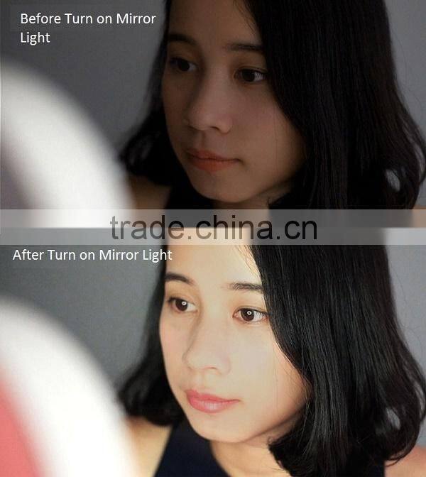 Lighted Makeup Vanity Mirror with Table Lamp for Bedroom Home Decor