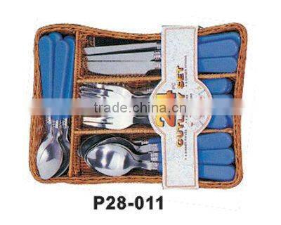 Stainless Steel Cutlery Set with plastic box