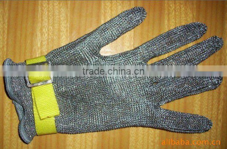 Stainless steel wire Glove Steel Mesh Glove(cut-resistant)