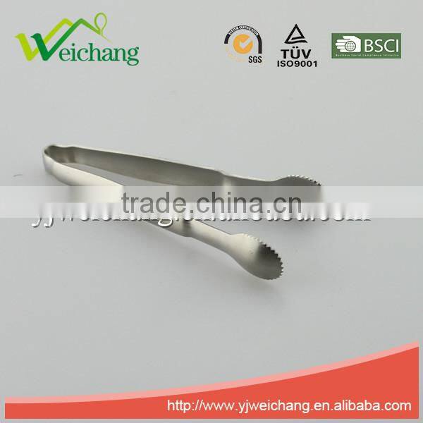 WCE453 premium whole Stainless Steel Food Tong Ice tong cube sugar tong serve tong hot sale