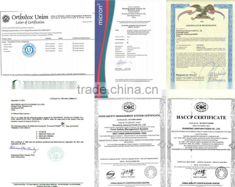 Jian Yuan Pea Fiber With No Allergens