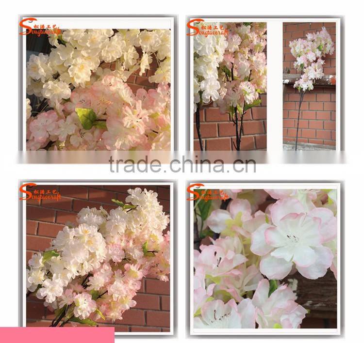 Wholsale China indoor decoration artificial silk cherry blossom tree home decoration artificial cherry blossom tree