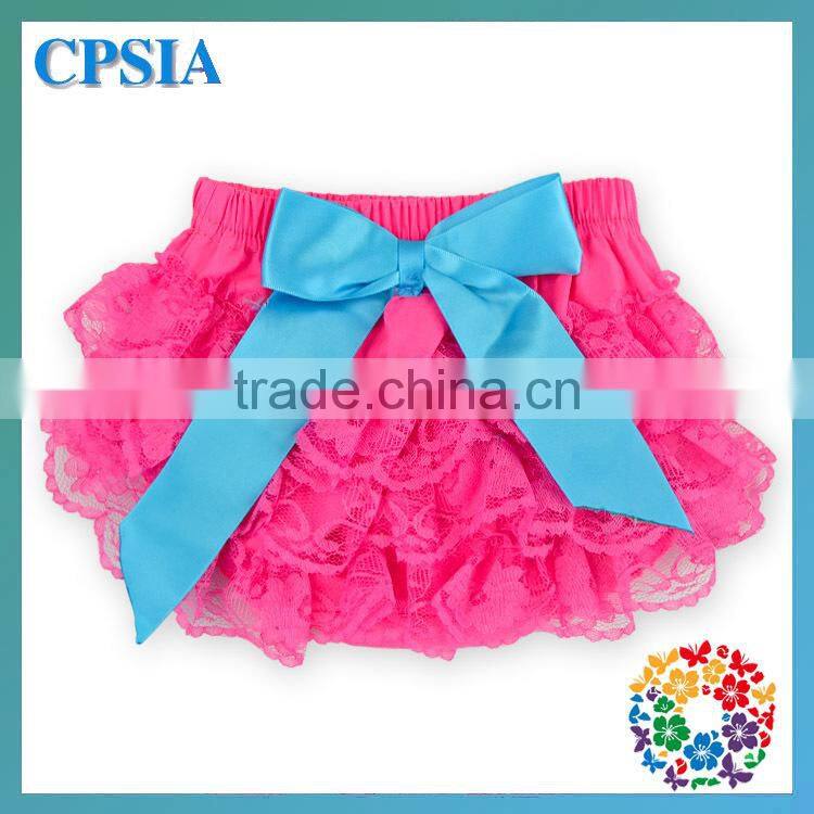 2015 Adorable Little Girls Mini Skirt Hot Pink Chiffon Young Girls Mini Skirt For Summer