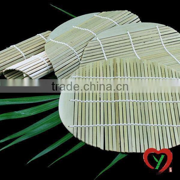 natural woven white bamboo sushi making mat