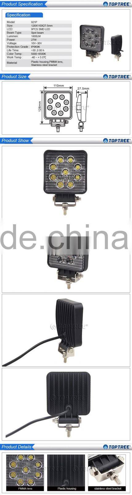 cheap led work light for tractor forklift 9-48dc working lights