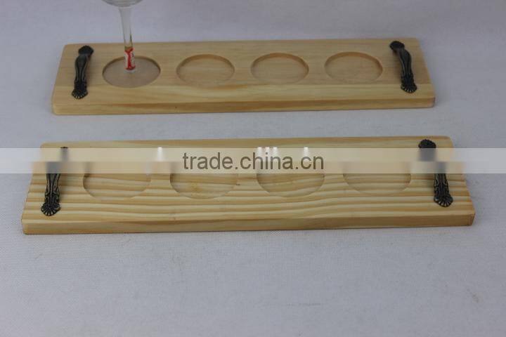 Cheap Eco-Friendly Wooden Tray With Handle
