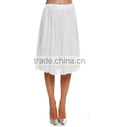 2016 New Women Princess Fairy Style 5 layers Voile Tulle Maxi Bouffant Puffy Casual Chiffon Skirt