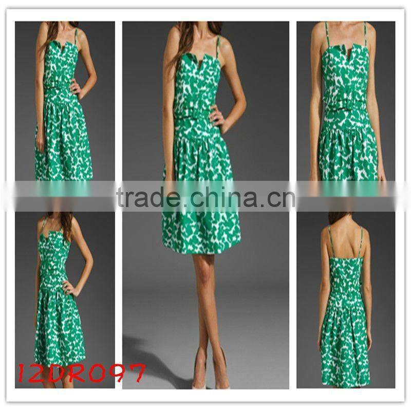 women clothes!12DR158!unlined!one-shoulder!cusual summer dress 2012!latest design!