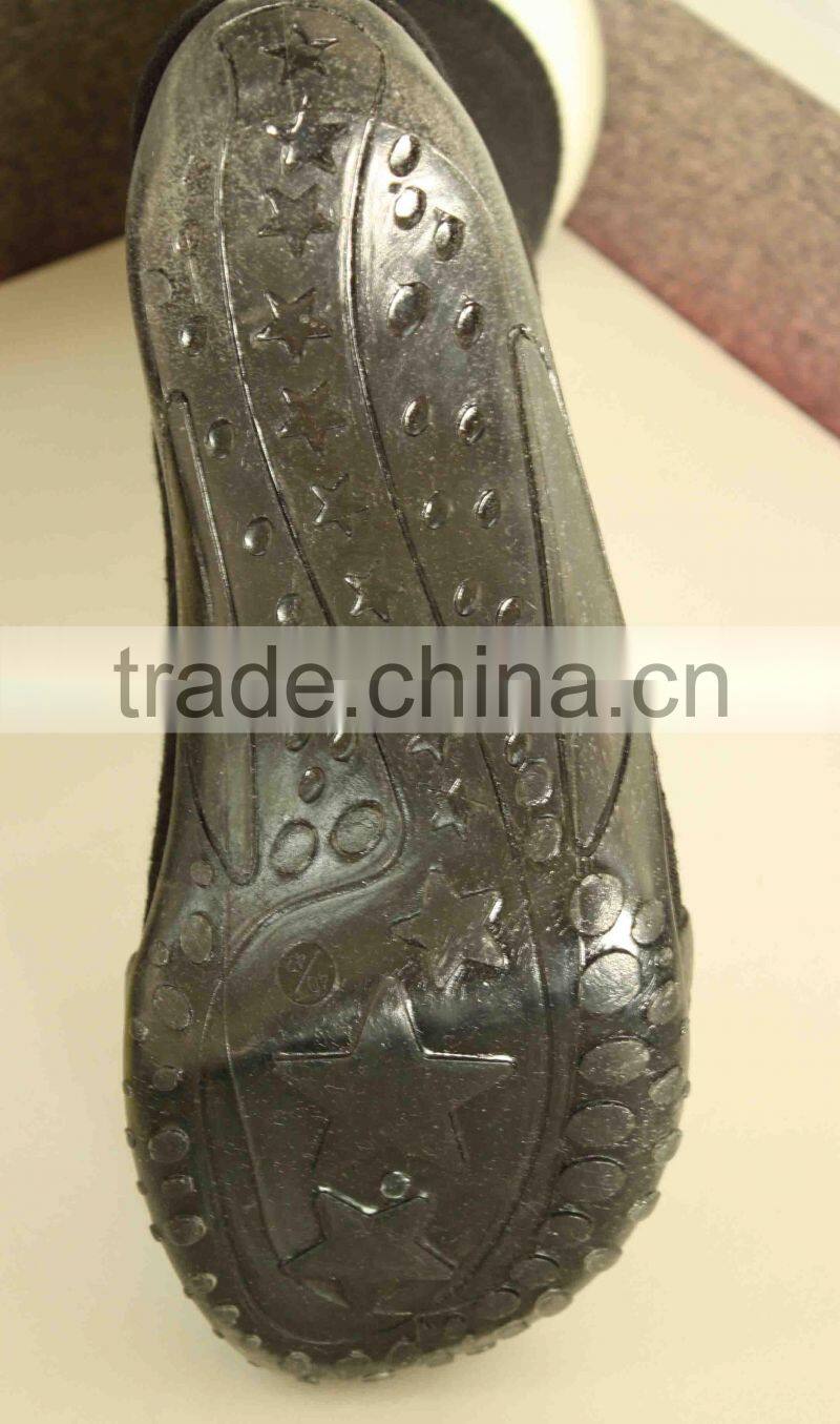 Man knitted socks with rubber soles