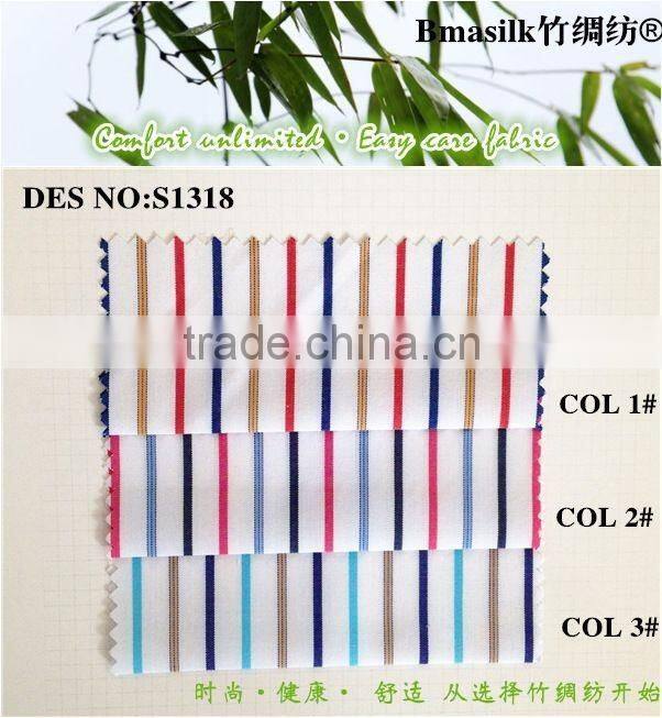 OEM services new designs bamboo fabric for men's casual shirts