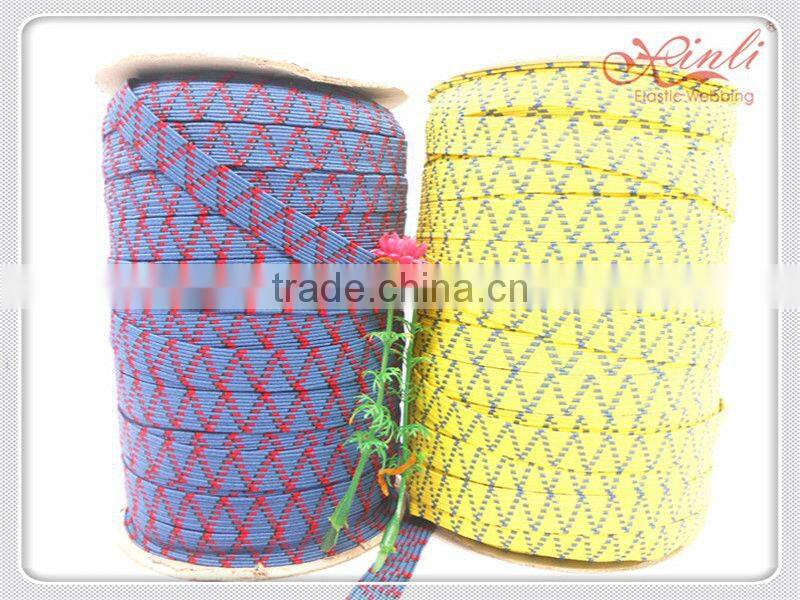 Xinli grament yellow blue elastic webbing factory price