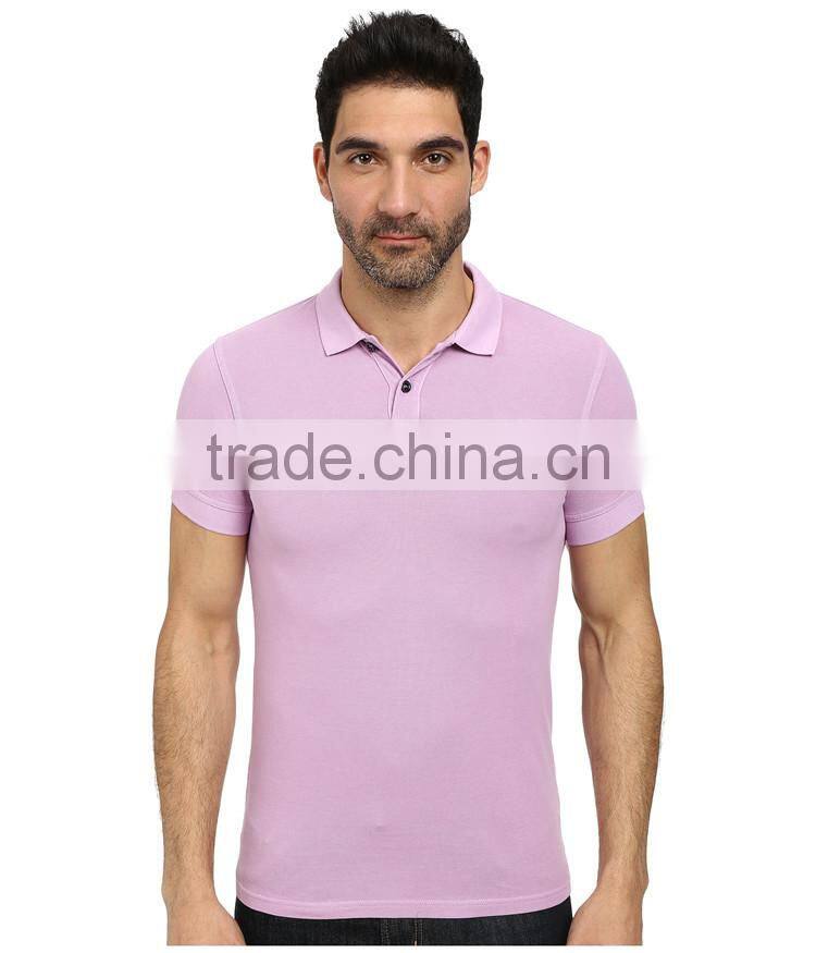 2015 latest custom short sleeve mens slim muscle fit mens brand polo shirt