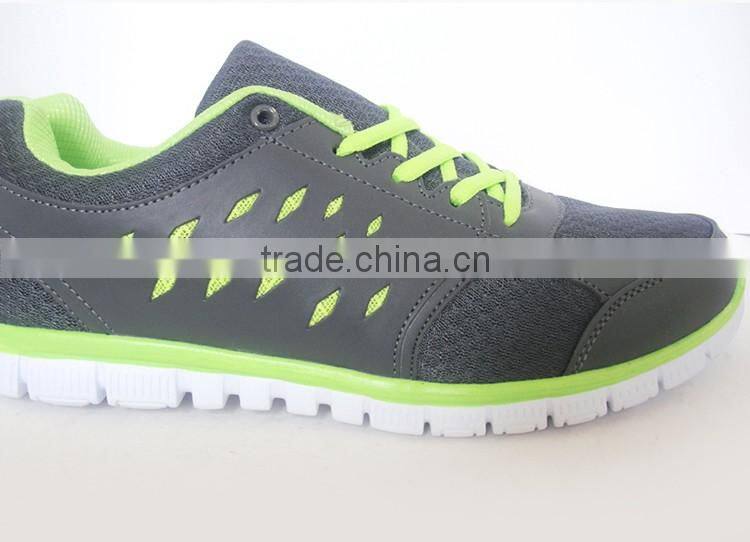 New design EVA outsole green decoration men sport shoes