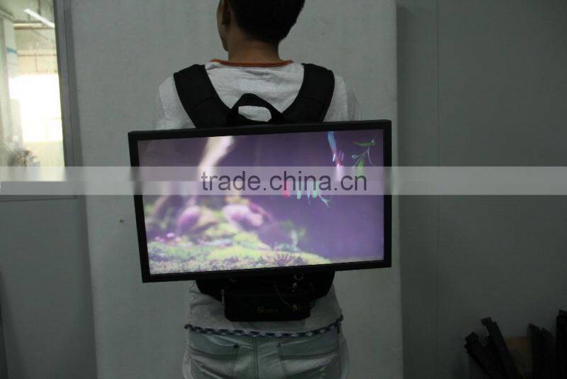 17inch hot sale new design backpack digital backpack billboards portable for sale