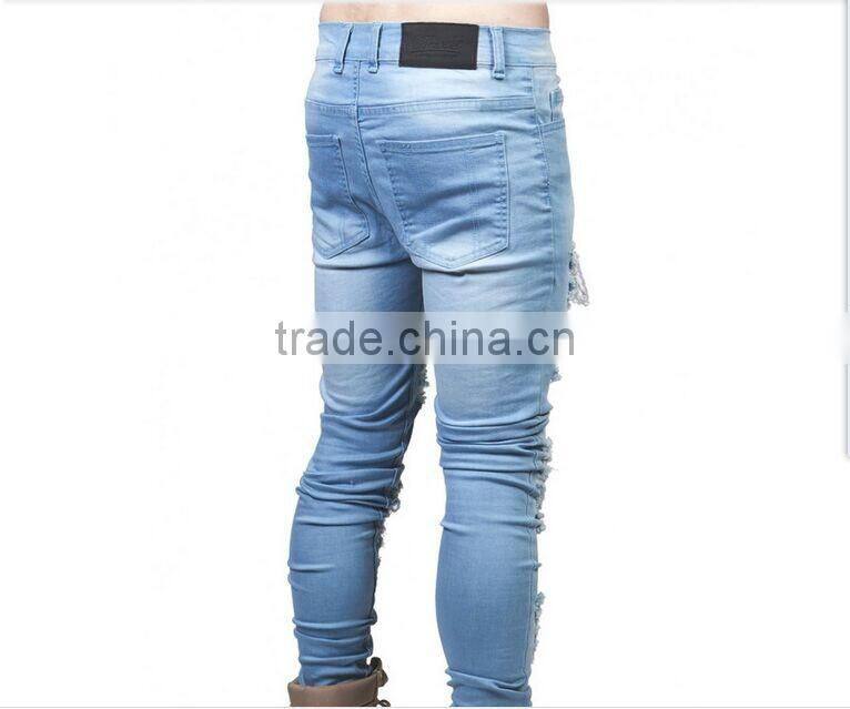 Biker Jeans Fashion Denim trousers(lotbike012)