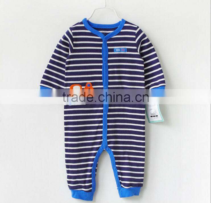 stripe baby romper