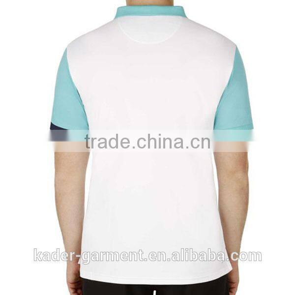 Wholesale China Color Contrast Golf Polo Shirt, Mens Polo T shirt