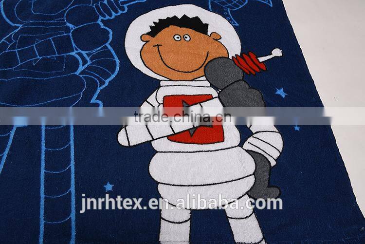 Alibaba Trade Assurance combed cotton screen printing velour beach kids hooded poncho towel