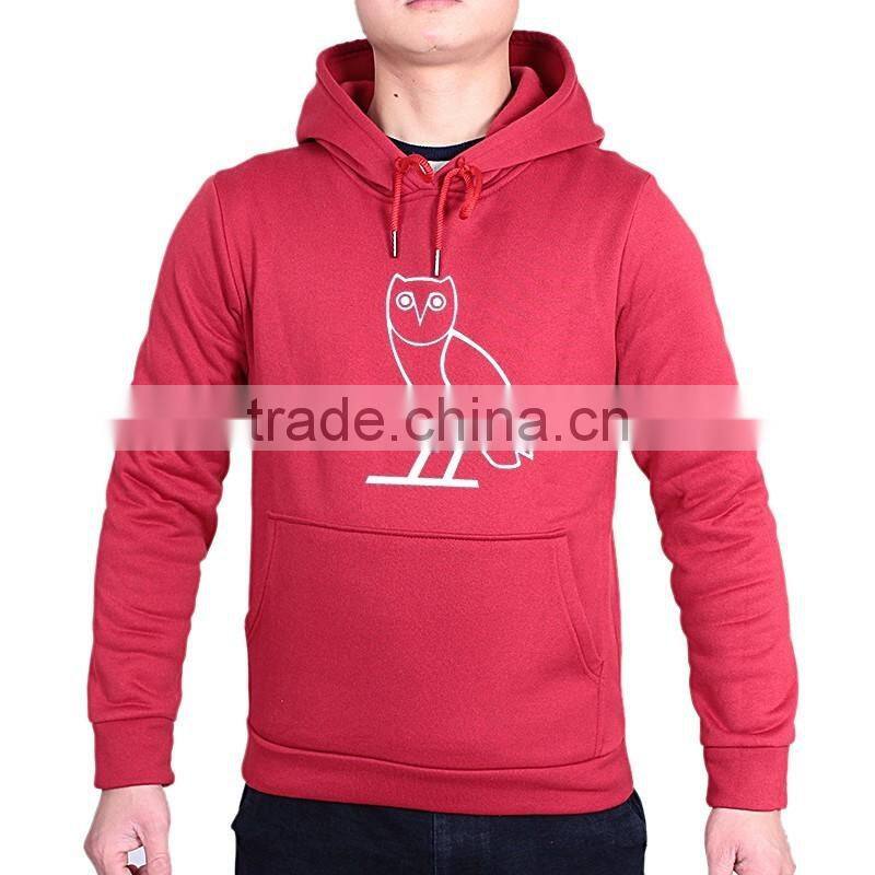 Top quality men sportswear custom printing hooded hoodie Pullover tracksuit hoody gym sportsman wear slim hood sweatshirt