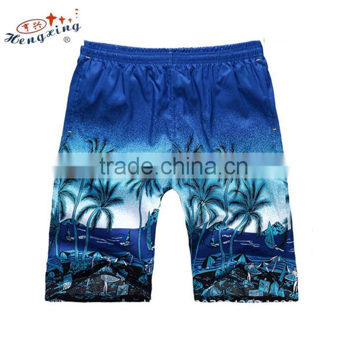 Custom produce 100% cotton cheap men swimming shorts